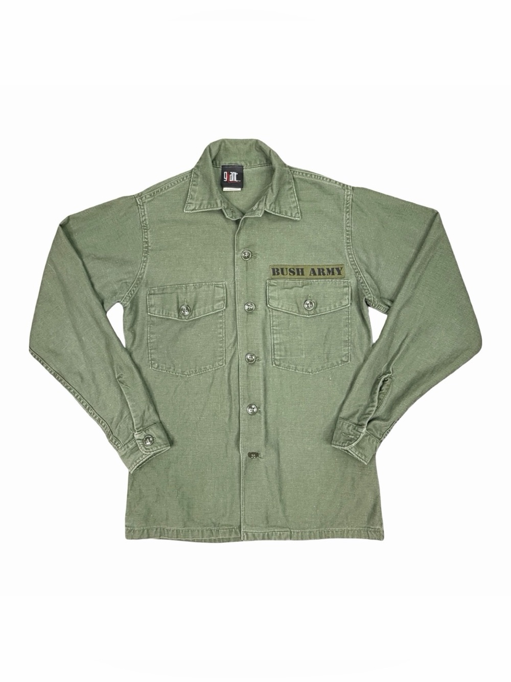 Vintage 90’s Giant Bush Band BUSH Army OG-107 Fatigue Utility Shirt Merch - OS